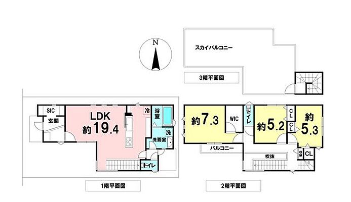 間取り 中古戸建　高槻市川西町3丁目