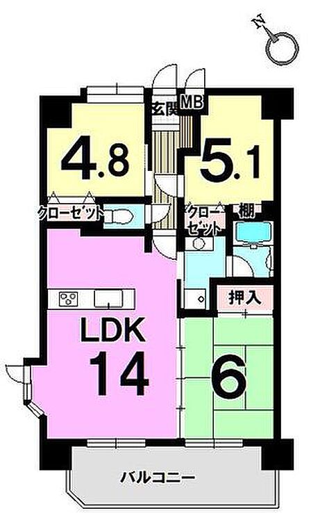 【福岡市東区唐原　ロマネスク香住ケ丘】◆2026年6月リフォーム済◆香住丘小学校まで歩7分＆西鉄唐の原駅まで歩7分