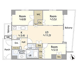 間取図画像 3LDK
