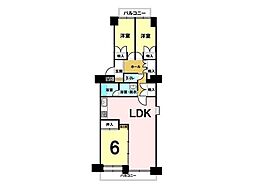 木の実マンション 3LDKの間取図画像