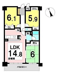 間取図画像 3LDK
