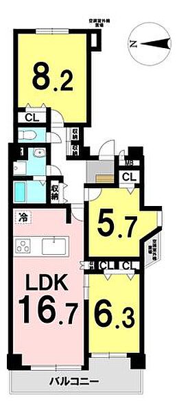 間取りを拡大表示
