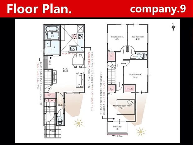 ☆現地外観写真☆Terrechez☆２号棟☆子育てに適した住環境☆土地25坪☆日当たり良好☆閑静な住宅街☆DEN・WIC・食洗機☆南面バルコニー☆小・中学校まで徒歩10分圏内☆前道４ｍ☆