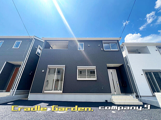 ☆現地外観写真☆CradleGarden☆11号棟☆全13区画のBIGTOWN☆キレイな住宅街が完成☆土地30坪☆日当たり良好☆商業施設が充実☆和室☆インナーバルコニー☆前道5m☆