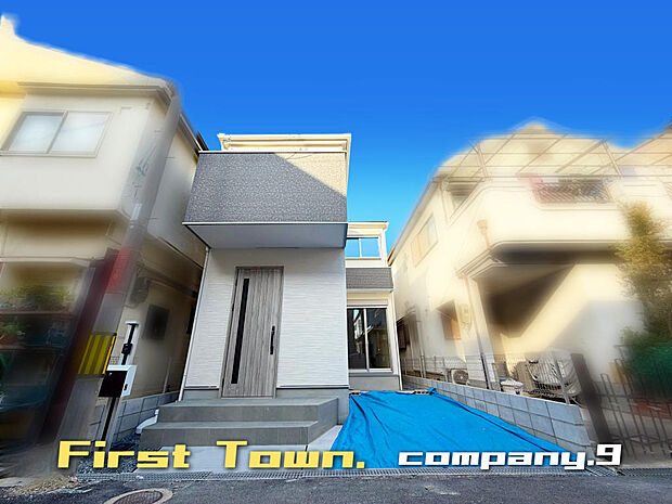 ☆現地外観写真☆FirstTown☆「光善寺駅」徒歩6分☆土地26坪☆LDK広々18.7帖☆食洗機☆南面バルコニー☆網戸・雨戸シャッター標準装備☆前道4.1m☆
