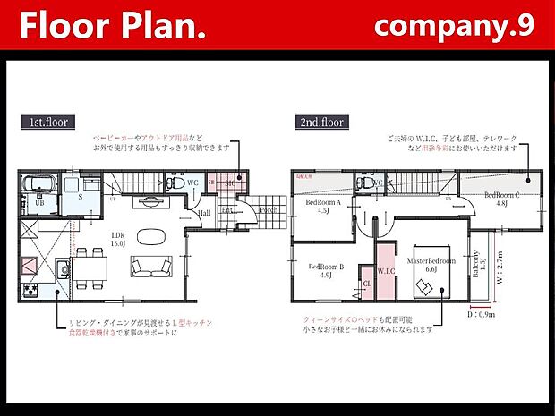 ☆現地外観写真☆Terrechez☆Last1件☆便利な生活施設が徒歩圏内☆4LDK☆土地28坪☆「上牧駅」徒歩7分☆閑静な住宅街☆L字キッチン・SIC・WIC☆前道4.2m☆