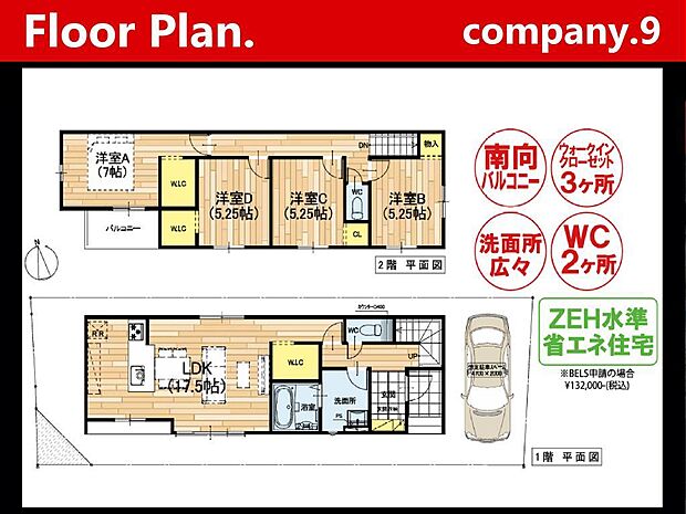 ☆現地外観写真☆限定1区画☆ZEH水準省エネ住宅☆「藤阪駅」徒歩5分☆LDK17.5帖☆日当たり良好☆WIC・食洗機☆南向きバルコニー☆コンビニ徒歩2分・スーパー徒歩7分☆