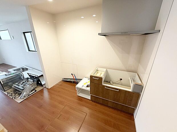 ☆大型のシステムキッチン☆家族と会話しながら楽しくクッキング！！