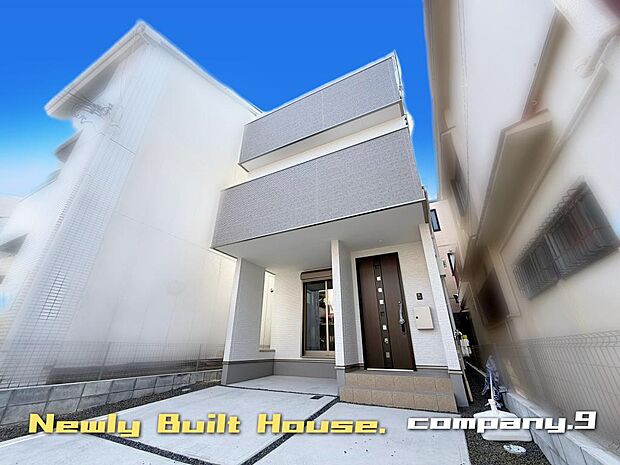 ☆現地外観写真☆ZEH水準省エネ住宅☆子育てに適した住環境☆３階建て☆土地28坪☆車２台OK☆閑静な住宅地☆WIC・食洗機・南面バルコニー☆小・中学校まで徒歩10分圏内☆