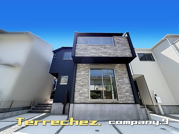 ☆現地外観写真☆Terrechez☆BELS☆1号棟☆「郡津駅」徒歩4分の好立地☆土地31坪☆車2台OK☆日当たり良好☆閑静な住宅街☆WIC・食洗機☆LDK19帖☆前道5.1m☆枚方モール徒歩10分☆
