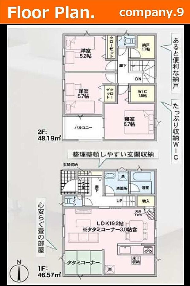 ☆現地外観写真☆CradleGarden☆３号棟☆全13区画のBIGTOWN☆「郡津駅」徒歩12分☆土地31坪☆日当たり良好☆庭・インナーバルコニー☆川越小学校徒歩４分☆前道4.7ｍ☆