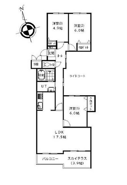 地下鉄駅アクセス&バス利用可能な好立地!専有面積76.78平米のゆとりある3LDKです。3階建て2階部分、スカイテラス付きで開放感も◎。令和8年1月リフォーム済みのきれいな住まいです!