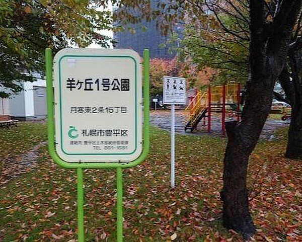 羊ヶ丘1号公園 100m