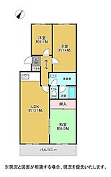 アカシヤコート厚別 3LDKの間取図画像