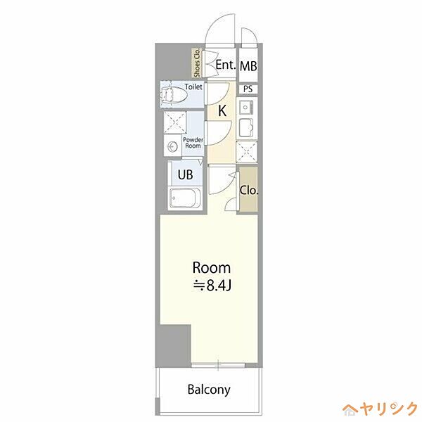 エスリード大曽根プレシャス ｜愛知県名古屋市北区山田2丁目(賃貸マンション1LDK・8階・29.75㎡)の写真 その2