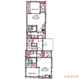 仮称)ハーモニーテラス笠取町三丁目B 1階1DKの間取り