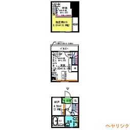 Arbol 1階1LDKの間取り
