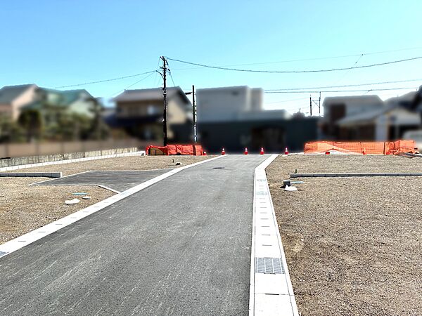開発道路を北から