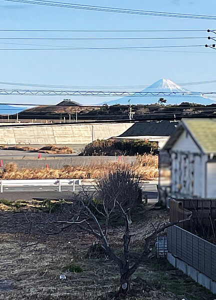 ベランダから富士山
