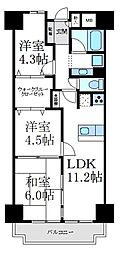サンヴェール武庫之荘 3LDKの間取図画像