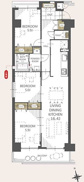 間取り：323000452384