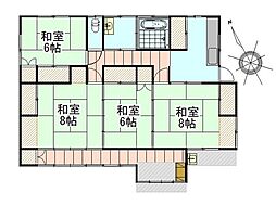 亘理郡亘理町逢隈鹿島字倉庭 4DKの間取り