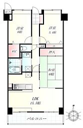 ライオンズガーデン宮千代 3LDKの間取図画像