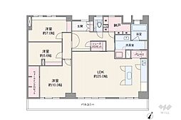 ポルト大曽根 3SLDKの間取り