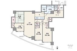 ザ・シーン城北アストロタワー 4LDKの間取図画像