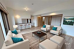 宝マンション東志賀 3LDKのリビング/ダイニング