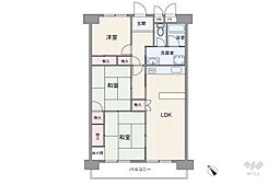 エクセレンス新守山 3LDKの間取図画像