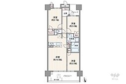 メイツナゴヤドームWEST 3LDKの間取図画像