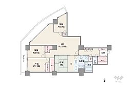 ザ・シーン城北アストロタワー 4LDKの間取図画像