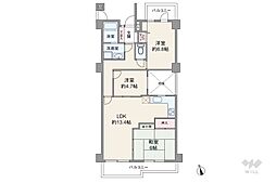 コンセール町北 3LDKの間取図画像
