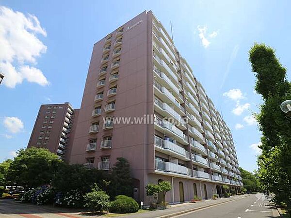 矢田川パークハウスA棟の外観（南西側から）