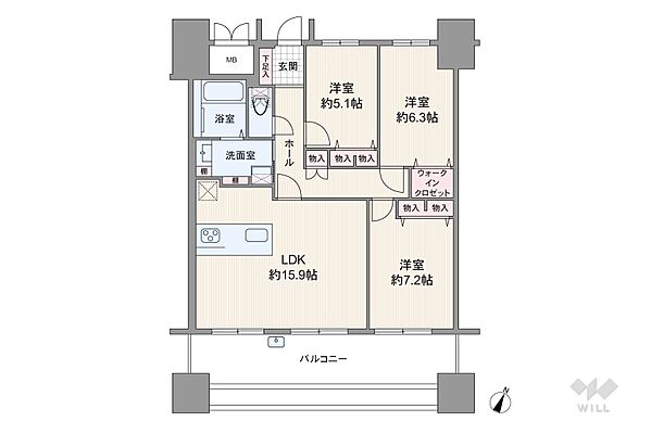 間取り ダイアパレス千代田橋 5階/-