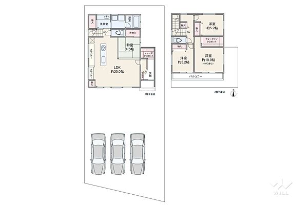 参考プラン図建物面積：111.79?参考価格：税込3、370万円(外構費込み)注文建築も承っております。お気軽にご相談くださいませ。