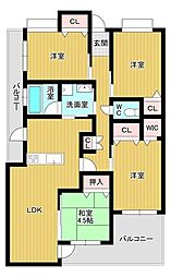 アーデントクレイル幡生本町 4LDKの間取図画像