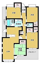 アーデントクレイル幡生本町 4LDKの間取図画像