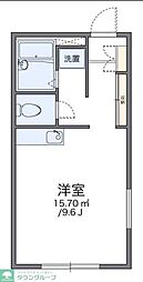 レオパレス武蔵砂川I 1階1Kの間取り