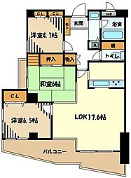 Gleason Garden 3階3LDKの間取り