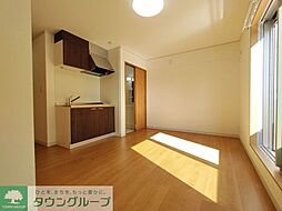 JR中央線 西八王子駅 徒歩10分の賃貸アパート 2階1LDKのリビング/ダイニング