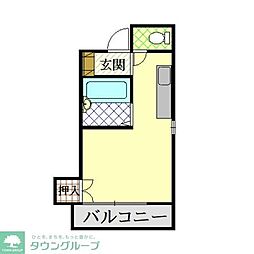 ＴＫビル 3階ワンルームの間取り
