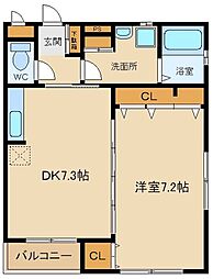 間取図画像 1DK