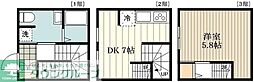 MOK-TERRACE KITAFUCHU 1LDKの間取図画像