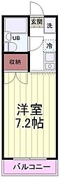 ロイヤル国立 1Kの間取図画像