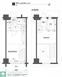 プライムアーバン久米川 1LDKの間取図画像