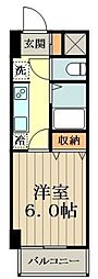 グレイスヴィラ 1Kの間取図画像