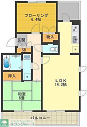 ヴィラ・ウィステリア 2LDKの間取図画像