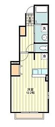 ル・プレヴェール 1Kの間取図画像